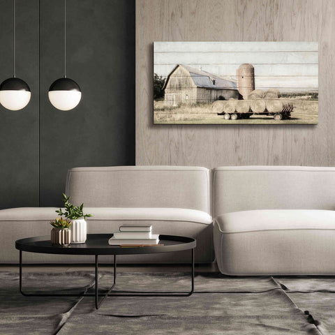 Image of 'Wagon of Hay' by Lori Deiter, Canvas Wall Art,60 x 30