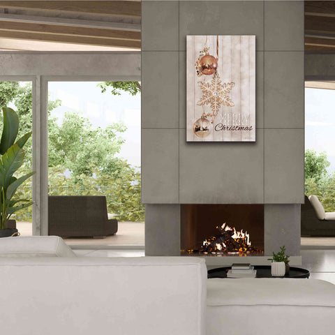 Image of 'Gold Sparkle Merry Christmas' by Lori Deiter, Canvas Wall Art,26 x 40