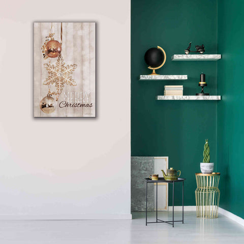 Image of 'Gold Sparkle Merry Christmas' by Lori Deiter, Canvas Wall Art,26 x 40