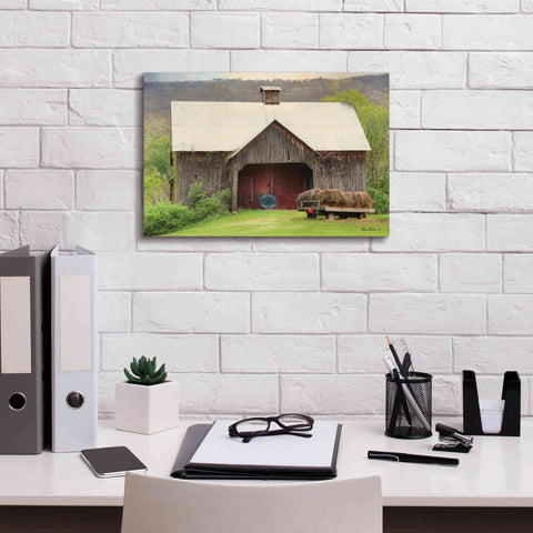 Image of 'Old Hay' by Lori Deiter, Canvas Wall Art,18 x 12