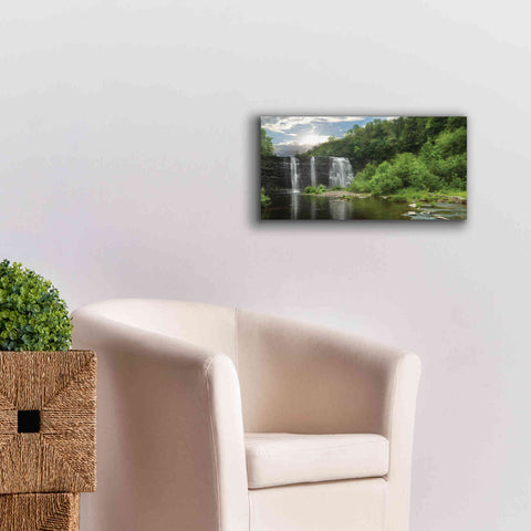 Image of 'Salmon River Falls' by Lori Deiter, Canvas Wall Art,24 x 12