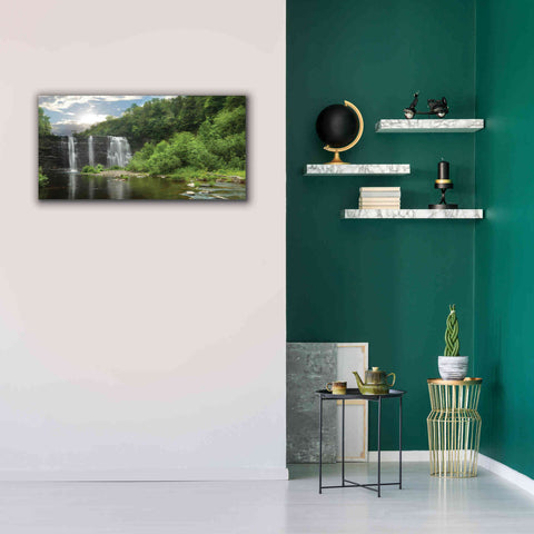 Image of 'Salmon River Falls' by Lori Deiter, Canvas Wall Art,40 x 20