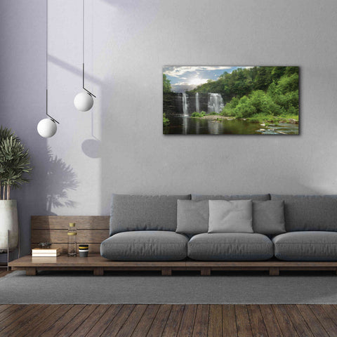 Image of 'Salmon River Falls' by Lori Deiter, Canvas Wall Art,60 x 30