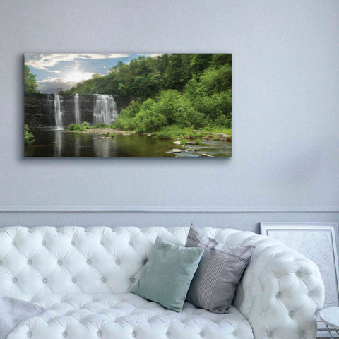 Image of 'Salmon River Falls' by Lori Deiter, Canvas Wall Art,60 x 30