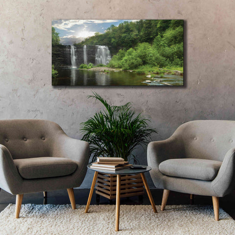 Image of 'Salmon River Falls' by Lori Deiter, Canvas Wall Art,60 x 30