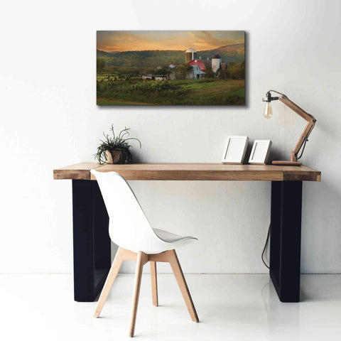 Image of 'New York Country Sunset' by Lori Deiter, Canvas Wall Art,40 x 20