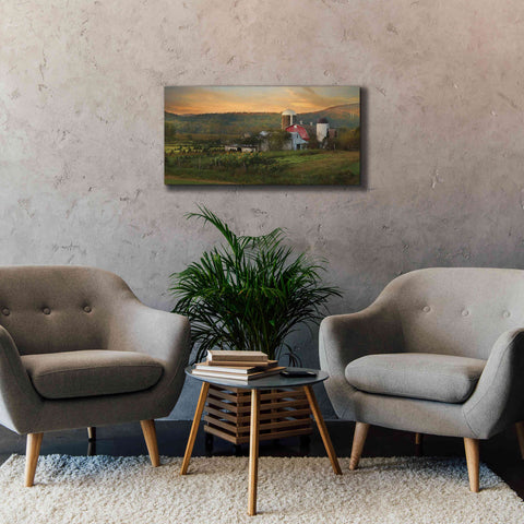 Image of 'New York Country Sunset' by Lori Deiter, Canvas Wall Art,40 x 20