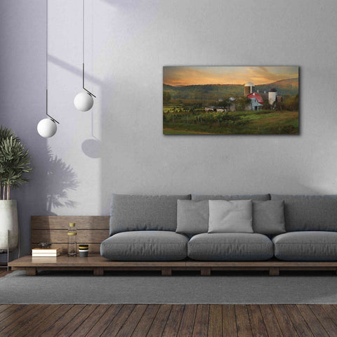 Image of 'New York Country Sunset' by Lori Deiter, Canvas Wall Art,60 x 30