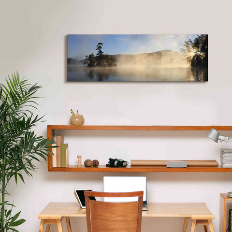 Image of 'Lake Luzerne Sunrise' by Lori Deiter, Canvas Wall Art,36 x 12
