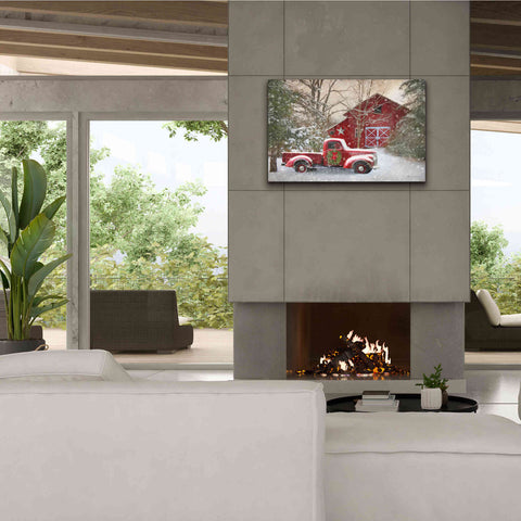 Image of 'Secluded Barn with Truck' by Lori Deiter, Canvas Wall Art,40 x 26