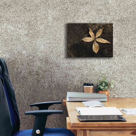 Image of 'Natural Buckeye Leaf' by Lori Deiter, Canvas Wall Art,16 x 12
