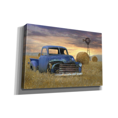 Image of 'Old Chevy with Windmill' by Lori Deiter, Canvas Wall Art