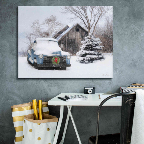 Image of 'Christmas on the Farm' by Lori Deiter, Canvas Wall Art,34 x 26