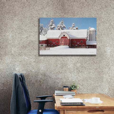 Image of 'Red, White and Cold' by Lori Deiter, Canvas Wall Art,40 x 26