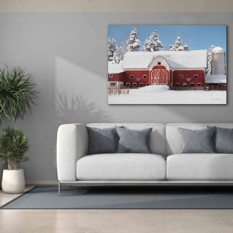Image of 'Red, White and Cold' by Lori Deiter, Canvas Wall Art,60 x 40
