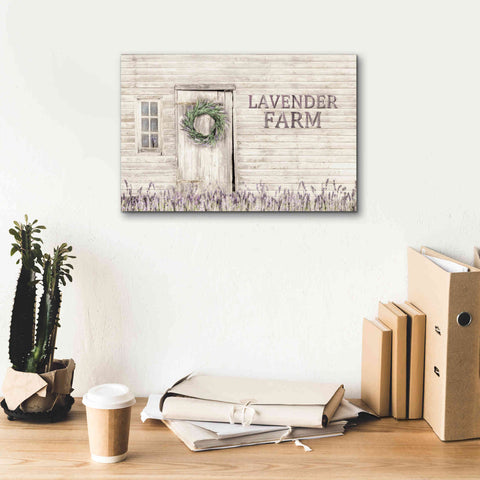 Image of 'Lavender Farm' by Lori Deiter, Canvas Wall Art,18 x 12