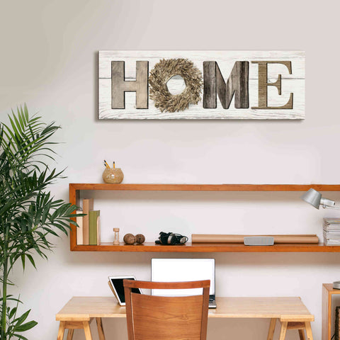 Image of 'Home in Beige' by Lori Deiter, Canvas Wall Art,36 x 12