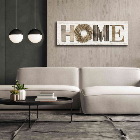 Image of 'Home in Beige' by Lori Deiter, Canvas Wall Art,60 x 20