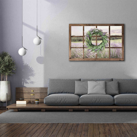 Image of 'Lavender Fields Window' by Lori Deiter, Canvas Wall Art,60 x 40