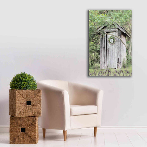 Image of 'Lavender Outhouse' by Lori Deiter, Canvas Wall Art,26 x 40