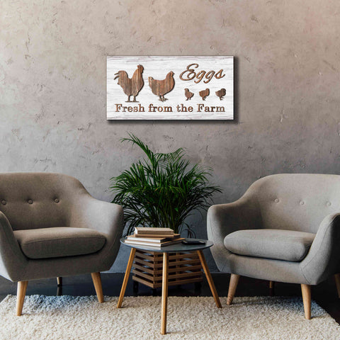 Image of 'Farm Fresh Eggs' by Lori Deiter, Canvas Wall Art,40 x 20