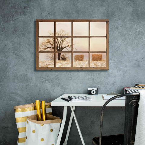 Image of 'View of Winter Fields' by Lori Deiter, Canvas Wall Art,26 x 18