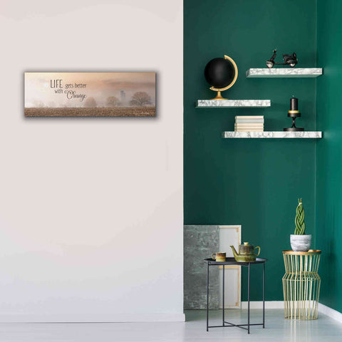 Image of 'Life Gets Better with Change' by Lori Deiter, Canvas Wall Art,36 x 12