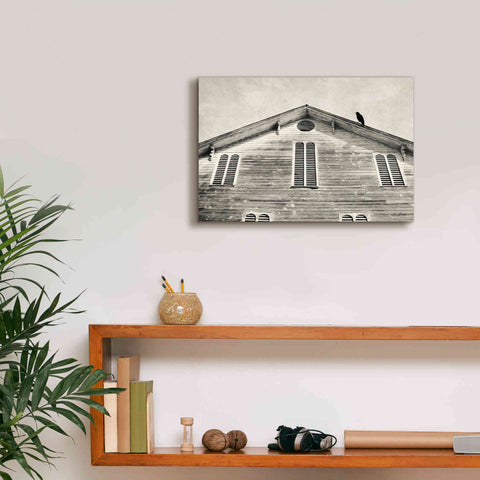 Image of 'Fort Halifax Crow' by Lori Deiter, Canvas Wall Art,18 x 12