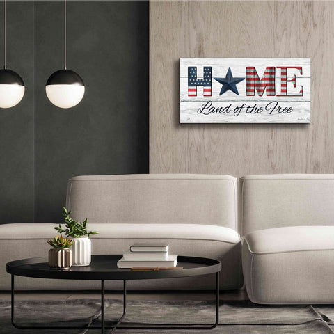 Image of 'Home - Land of the Free' by Lori Deiter, Canvas Wall Art,40 x 20