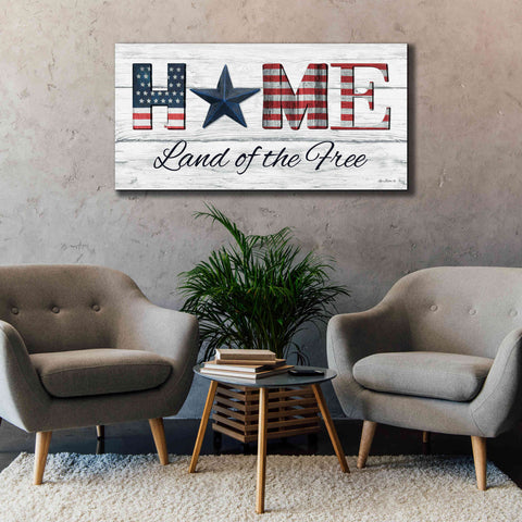 Image of 'Home - Land of the Free' by Lori Deiter, Canvas Wall Art,60 x 30