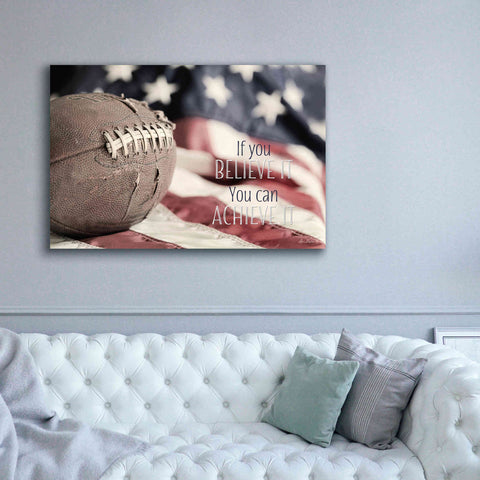 Image of 'Football - Believe' by Lori Deiter, Canvas Wall Art,60 x 40