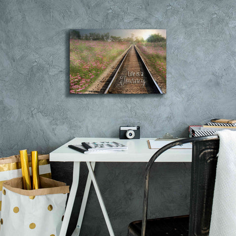 Image of 'Life is a Journey' by Lori Deiter, Canvas Wall Art,18 x 12