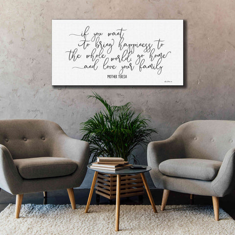 Image of 'Love Your Family' by Lori Deiter, Canvas Wall Art,60 x 30