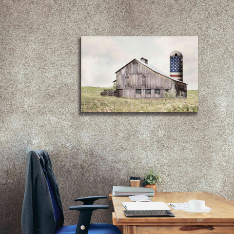 Image of 'One Land, One Flag' by Lori Deiter, Canvas Wall Art,40 x 26