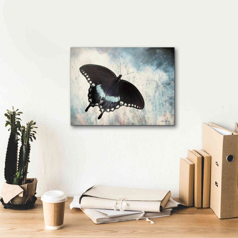 Image of 'Teal Butterfly I' by Lori Deiter, Canvas Wall Art,16 x 12