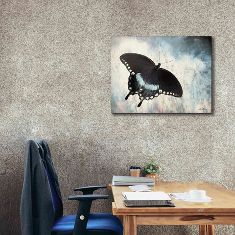 Image of 'Teal Butterfly I' by Lori Deiter, Canvas Wall Art,34 x 26
