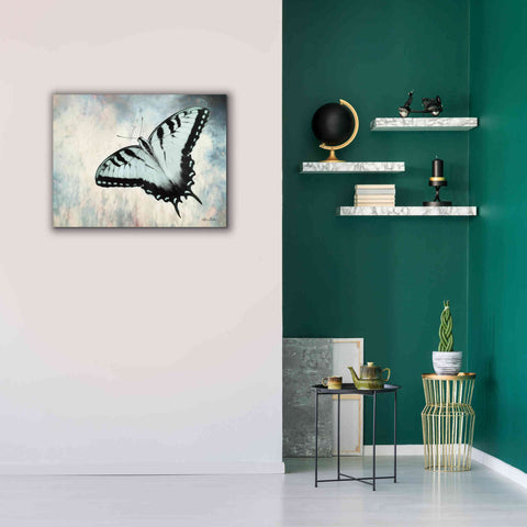 Image of 'Teal Butterfly II' by Lori Deiter, Canvas Wall Art,34 x 26