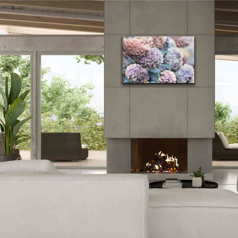 Image of 'Hydrangeas Abstract' by Lori Deiter, Canvas Wall Art,40 x 26