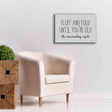 Image of 'Fluff and Fold' by Lori Deiter, Canvas Wall Art,26 x 18