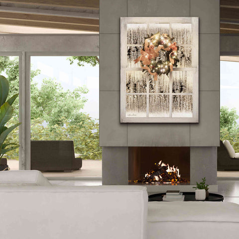 Image of 'Frosted Pane Window View' by Lori Deiter, Canvas Wall Art,40 x 54