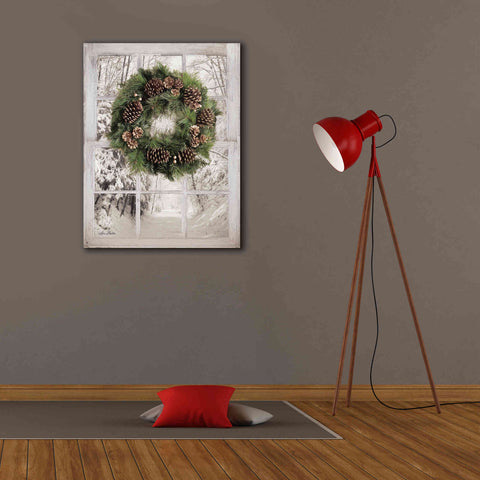 Image of 'Pine Tree Window View' by Lori Deiter, Canvas Wall Art,26 x 34