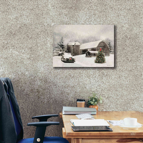 Image of 'Farmhouse Christmas' by Lori Deiter, Canvas Wall Art,26 x 18