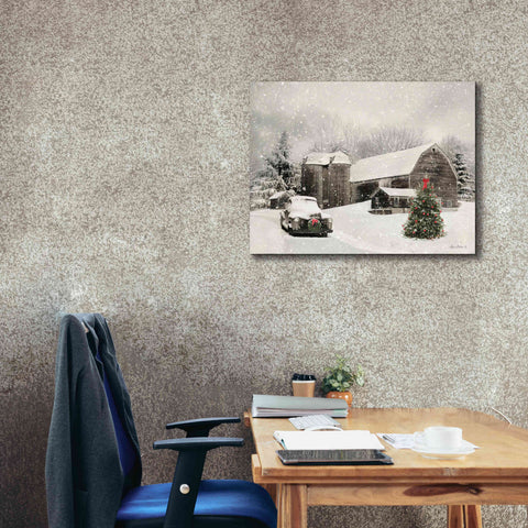 Image of 'Farmhouse Christmas' by Lori Deiter, Canvas Wall Art,34 x 26