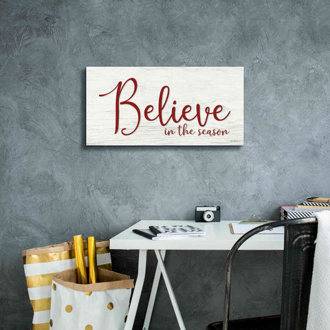 Image of 'Believe in the Season' by Lori Deiter, Canvas Wall Art,24 x 12
