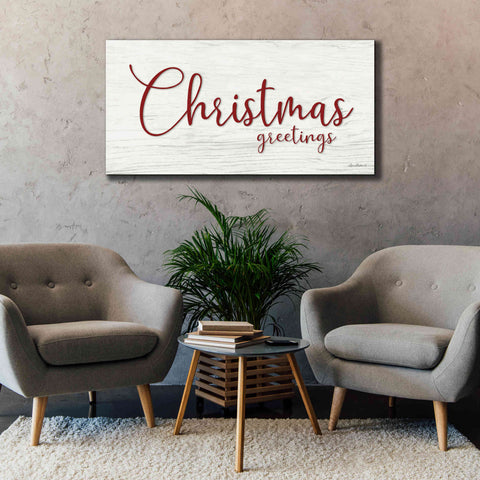 Image of 'Christmas Greetings' by Lori Deiter, Canvas Wall Art,60 x 30