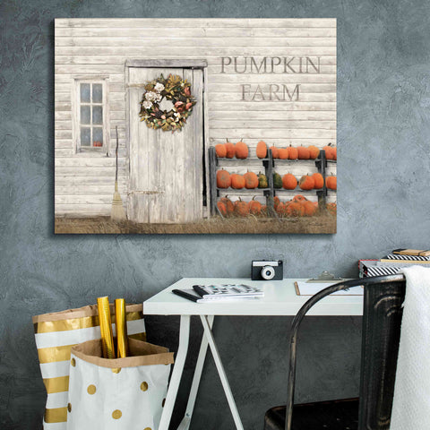 Image of 'Pumpkin Farm' by Lori Deiter, Canvas Wall Art,34 x 26