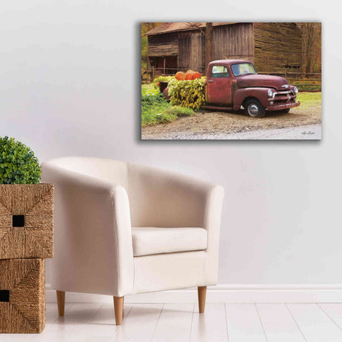 Image of 'Fall Pumpkin Truck' by Lori Deiter, Canvas Wall Art,40 x 26