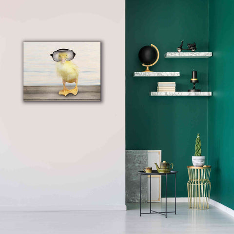 Image of 'Diving Duck' by Lori Deiter, Canvas Wall Art,34 x 26