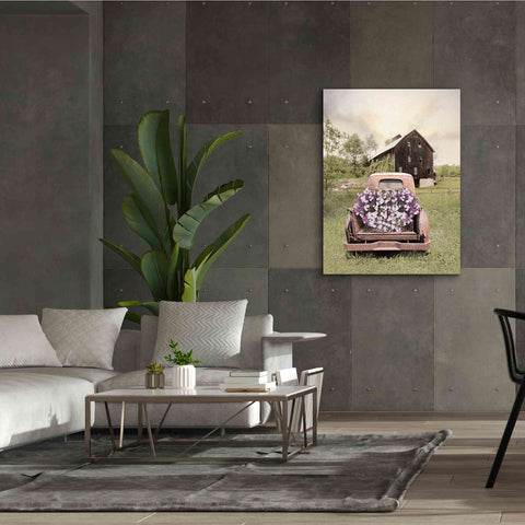 Image of 'Petunia Truck' by Lori Deiter, Canvas Wall Art,40 x 54
