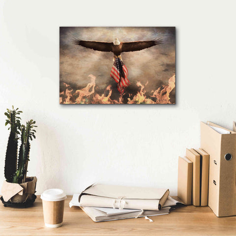 Image of 'Blaze of Glory' by Lori Deiter, Canvas Wall Art,18 x 12